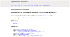 Desktop Screenshot of nandakumar.org